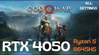 GOD OF WAR - HP VICTUS 15 RTX 4050 Ryzen 5 8645HS - ALL SETTINGS 1080P