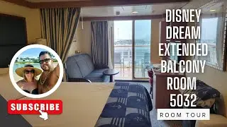 Disney Dream Extended Balcony Room 5032 - Room Tour