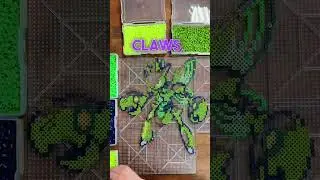 Pok&eacute;mon lore explained number 212, ✨Shiny✨ Scizor! DIY, Perler Bead, Crafts