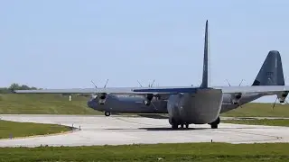 'Nanna' and 'Fr&oslash;ya': Royal Norwegian Air Force Lockheed C-130J-30 5629 and 5699 at Cambridge