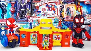 Marvel Spiderman Collection Unboxing Review | Thanos Titan Hero Action Figure | Iron Man Stark Tower