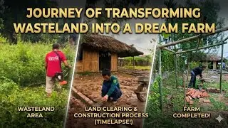 From Wasteland to Bamboo Home in 60 Days | CEO Leaves City for Farm Life (Timelapse)