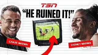 NFL Twins React to Their Old Highlights
