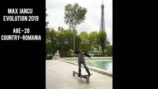 Andrei Iancu aka Max video part evolution 2019 #SKATEBOARDING skills and #Volcom triple quest Paris