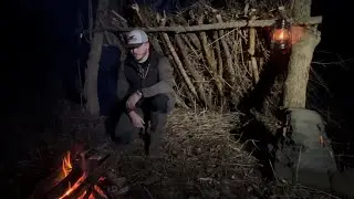 I Built a Shelter and Spent the Night Alone in the Woods