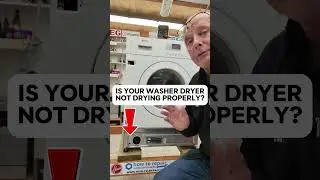 IS YOUR WASHER DRYER NOT DRYING THE CLOTHES PROPERLY? #washerdryercombo #washerrepair
