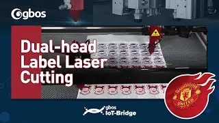 Double heads async  laser cutting machine for sheet label. [GN1081TT-CCD]