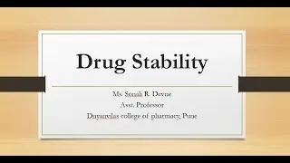 Drug Stability Part3..Factors affecting  the rate of reaction