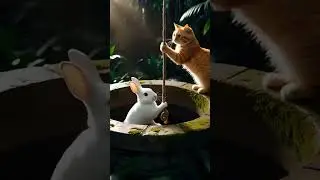 Heroic Cat Saves Rabbit in Daring Rescue Mission | Heartwarming Animal Moment!