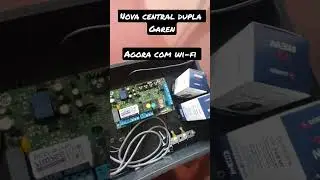 Motor Pivotante com Abertura PELO SEU CELULAR, nova Placa Dupla GAREN.
