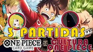 Luffy ST 29 - 3 partidas na Copa Café com One Piece - Rodadas 1, 2 e 3