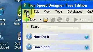 Visual Basic 2005 Express  Video Tutorial - 6 - RAD IronSpeed