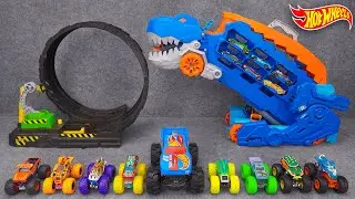 Hot Wheels Collection Unboxing Review ASMR | Hot Wheels Monster Trucks Epic Loop Challenge
