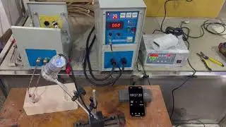 JL-15AB Induction Heating Machine for Heating SS Tube with Diameter of 6mm, Keep 726℃ for 60 Seconds