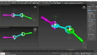 Double Universal Joint - 3DS Max