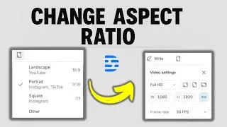 How to Change Aspect Ratio of a Project in Descript (Vertical, Landscape, or Square)