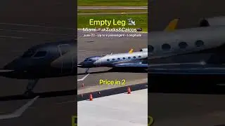 Private jet from Miami to Turks and Caicos. Empty leg flight #luxurytravel #privatejet