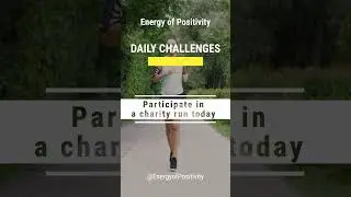 Participate in a Charity Run Today #energyofpositivity #dailychallenges #charityrun #giveback