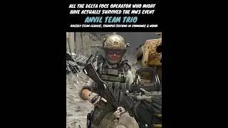 All The Delta Force Operators Who survived the Modern Warfare 3 Event #shorts #cod #mw3