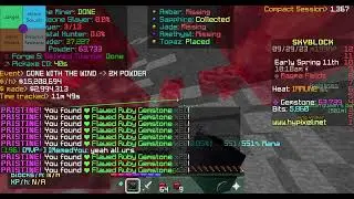 One hour of uncut ruby mining (Hypixel Skyblock)