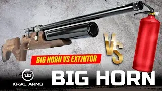 Kral Big Horn vs Extintor - 80 Joules no Calibre 5.5 (.22) Consegue Furar um Extintor?