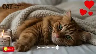 Gentle Pet Music for Cat Anxiety | Sleep Therapy with Purring & Piano
