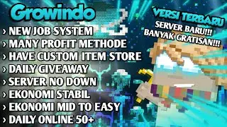 SERVER GTPS FITUR BEDA DENGAN YANG LAIN 😍 GROWINDO - GROWTOPIA PRIVATE SERVER 2026