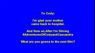 Message to Cody # 22