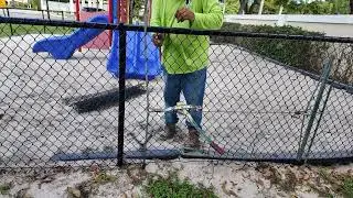 Black Chain Link Repair