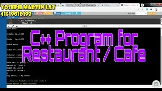 C++ Program for Restaurant