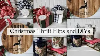 Christmas Inspired Thrift Flips | Giving Thrifted Items New Life | Christmas Projects