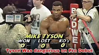 Mike Tyson Was dangerous on Pro Debut! #MikeTyson #Boxing #ProDebut #Knockout