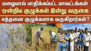 Rain-affected districts | Tamil Nadu | Union teams to visit today | How many teams are coming?