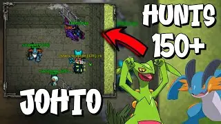 AS 3 MELHORES HUNTS DE JOHTO (FREE) PARA LEVEL 150+ | POKECROC POKETIBIA PC E MOBILE 2025