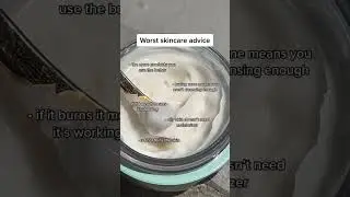 WORST skincare advice #skincaretips #skincareadvice #skincare