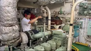 Start Up of a Modern Ship&rsquo;s Diesel Engine &ndash; Real Procedure on Board🔊