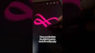 Procreate Brush made for Calligraphy  on iPad Lettering and Graffiti Digital Art