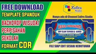DOWNLOAD FREE SPANDUK /BACKDROP WISUDA/PELEPASAN SISWA CDR