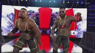 Pretty Deadly vs. The Street Profits WWE Tag Team Championships.