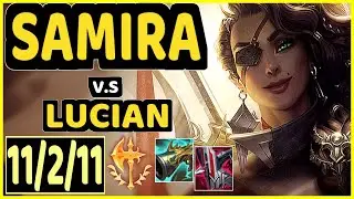 WAYNE (SAMIRA) vs LUCIAN - 11/2/11 KDA BOTTOM ADC CHALLENGER GAMEPLAY - KR
