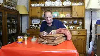 Renovating a briefcase Day 3 #leathercare, #asmr,