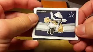 Panini NFL 2016 sticker collection box break and album review