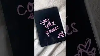 Cozy iPad games to play 🩷