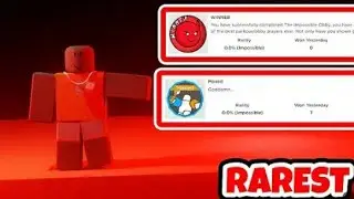 Getting the RAREST badges in Roblox