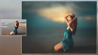 Photoshop Tutorial : Beach Photo Manipulation Tutorial - Sun Set Effect