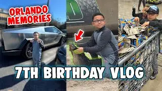 KE TURNS 7 IN ORLANDO FLORIDA | CYBERTRUCK, GATORLAND, TARGET, WALMART BIRTHDAY VLOG