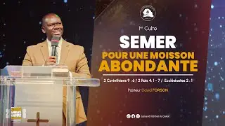 SEMER POUR UNE MOISSON ABONDANTE || PASTEUR DAVID FORSON