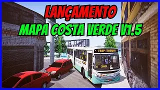 🔴Gameplay Novo Mod Mapa Costa Verde V1.5 Graphic UpDate Proton Bus Simulator | Mods PBSU