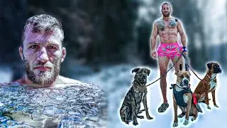 Keine Zeit zum Anziehen nach dem Eisbad bei -8 Grad, wir müssen trainieren!