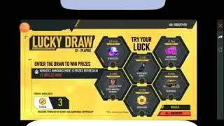 Free Fire New event Lucky Draw token open with top up 2020